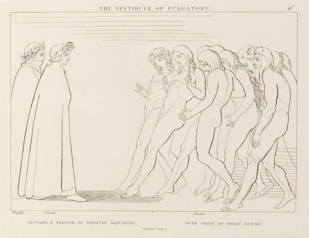 John Flaxman RA, 'The Vestibule of Purgatory' (from The Divine Comedy, Purgatory)