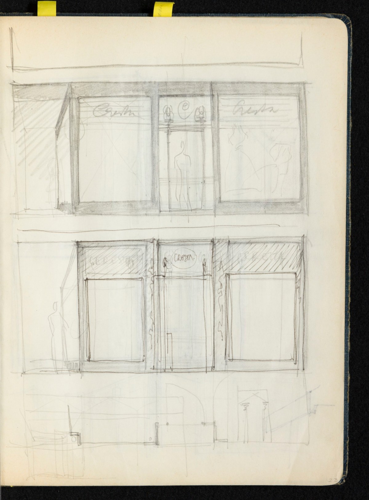 Sir Hugh Casson PRA, Britannia and Glyndebourne sketchbook