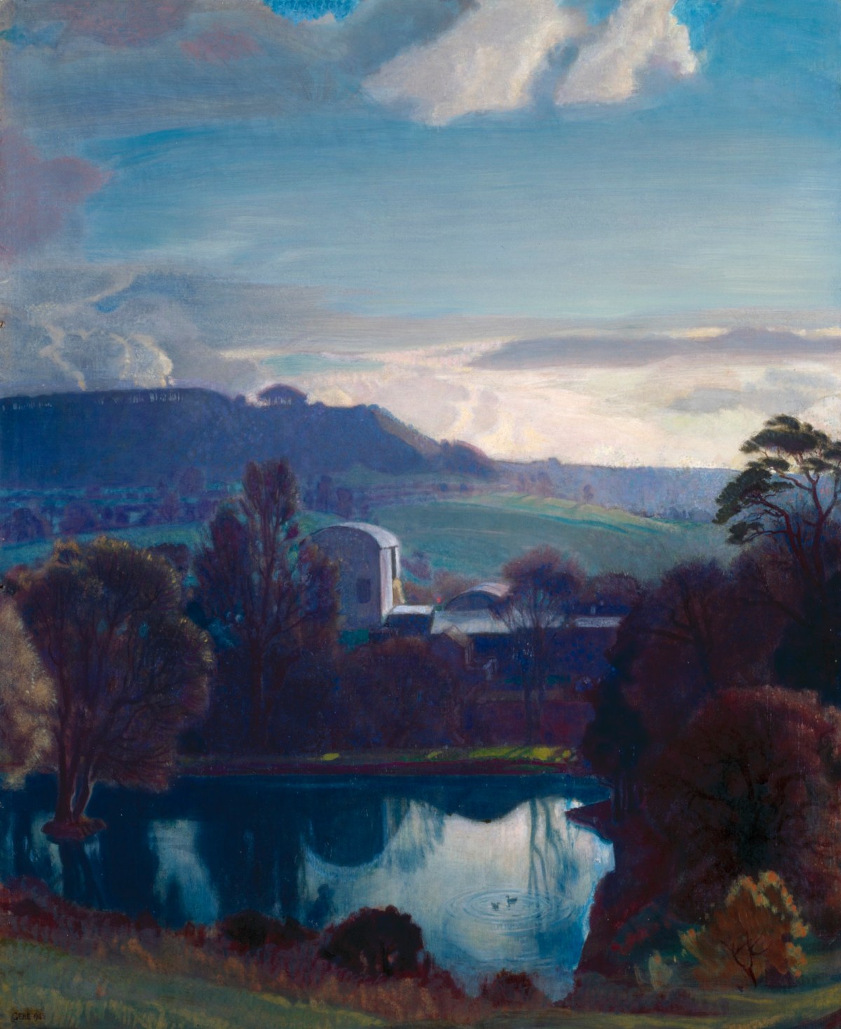 Charles Gere RA, The Mill Pool at Painswick