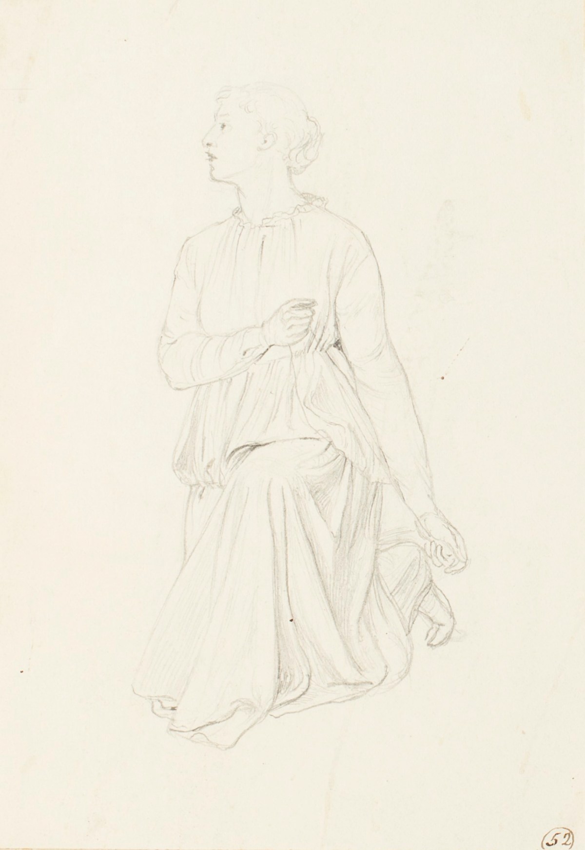 Henry Hugh Armstead RA, Study of a female figure for a mosaic design for "St. Michael's Church, Torquay"