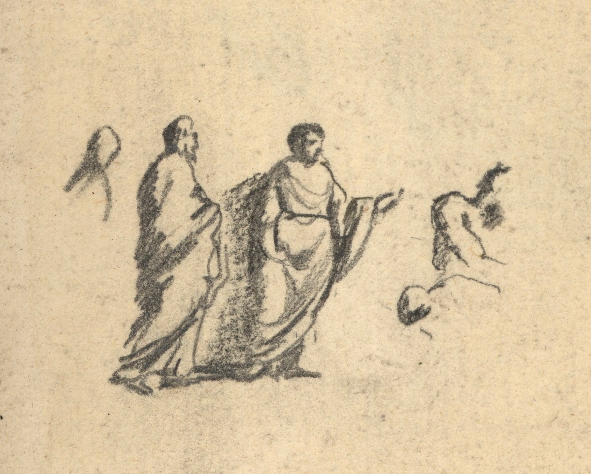 Benjamin West PRA, Leaf from a sketchbook