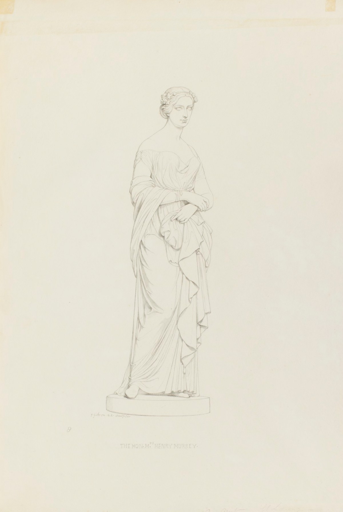 Paolo Guglielmi, Study after Gibson's statue of Hon. Mrs. Henry Murray (later Lady Beauchamp)
