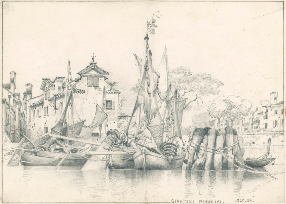 Edward William Cooke RA, The Giardini Pubblici, Venice