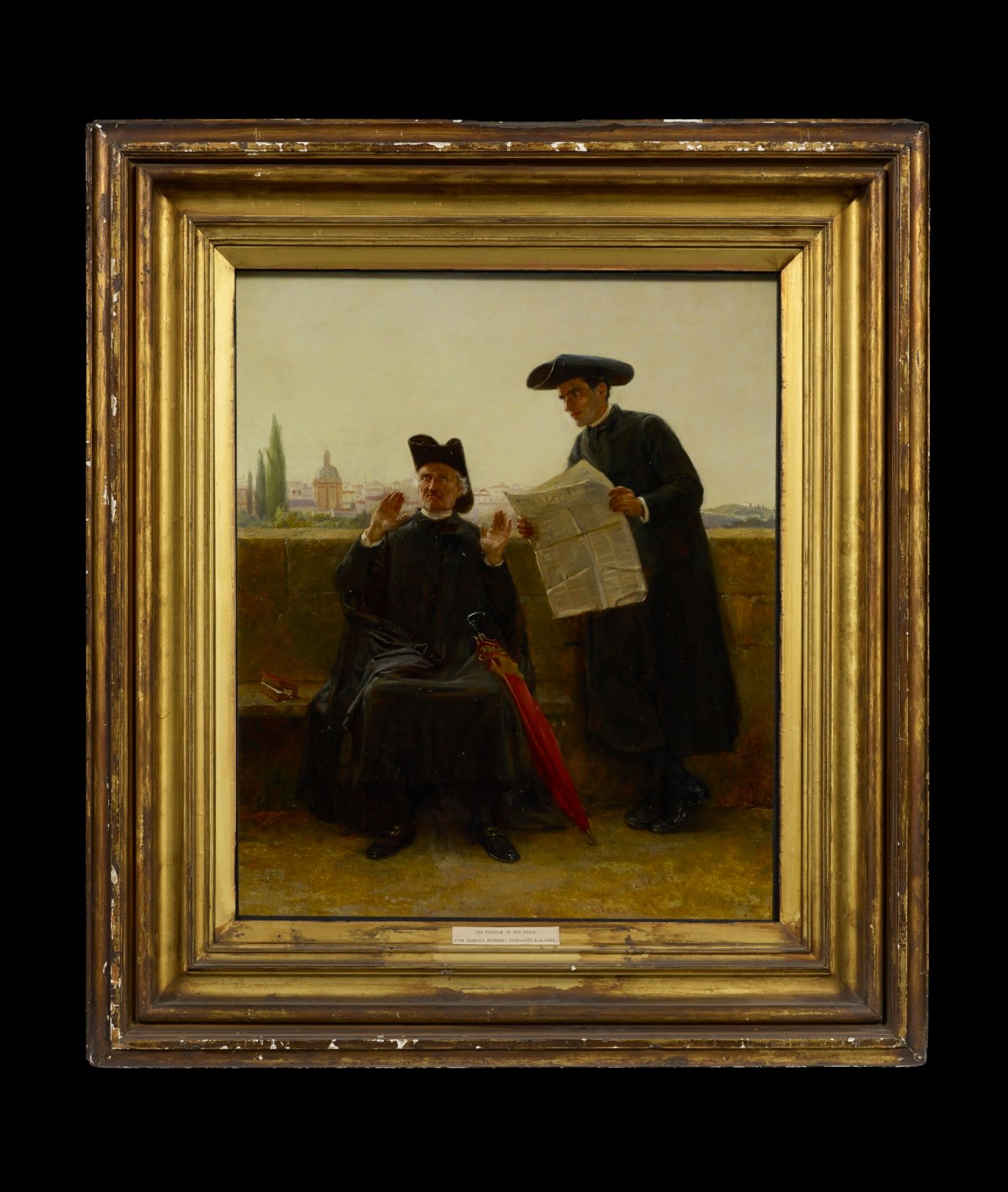 Unknown, Frame for J.B. Burgess RA 'The Freedom of the Press'