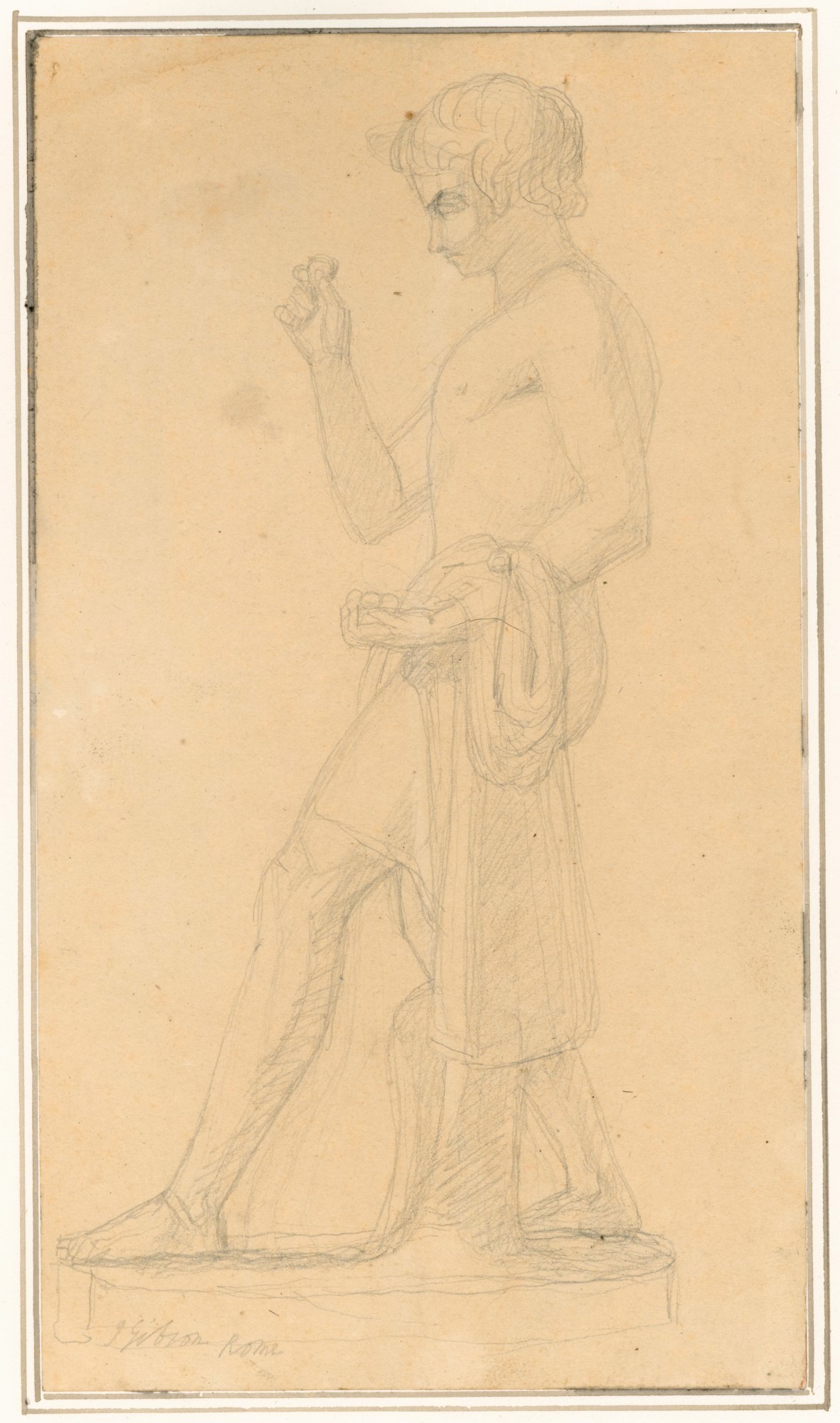 John Gibson RA, Standing male figure