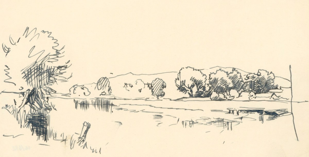 Alfred Parsons RA, River landscape