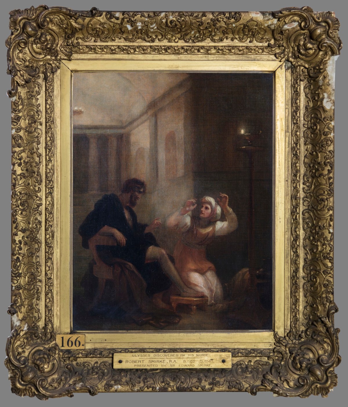 Unknown, Frame for Robert Smirke RA 'Ulysses discovered by his Nurse'