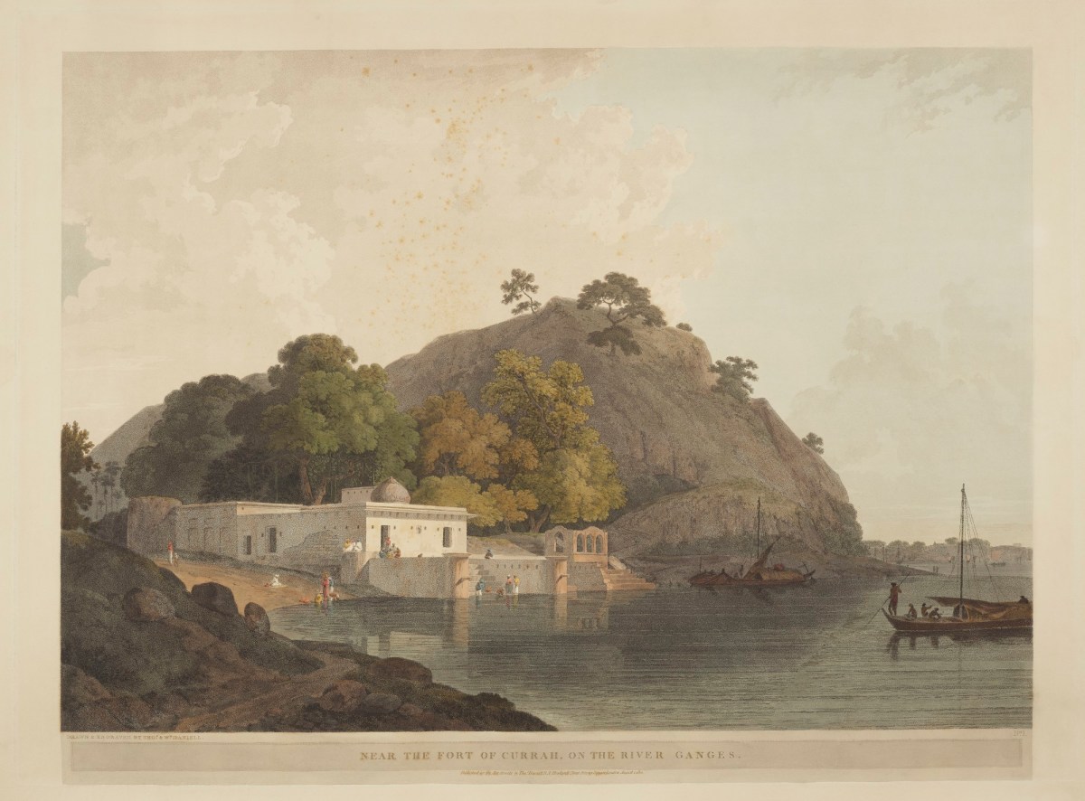 Thomas Daniell RA, Near the Fort of Currah, on the River Ganges