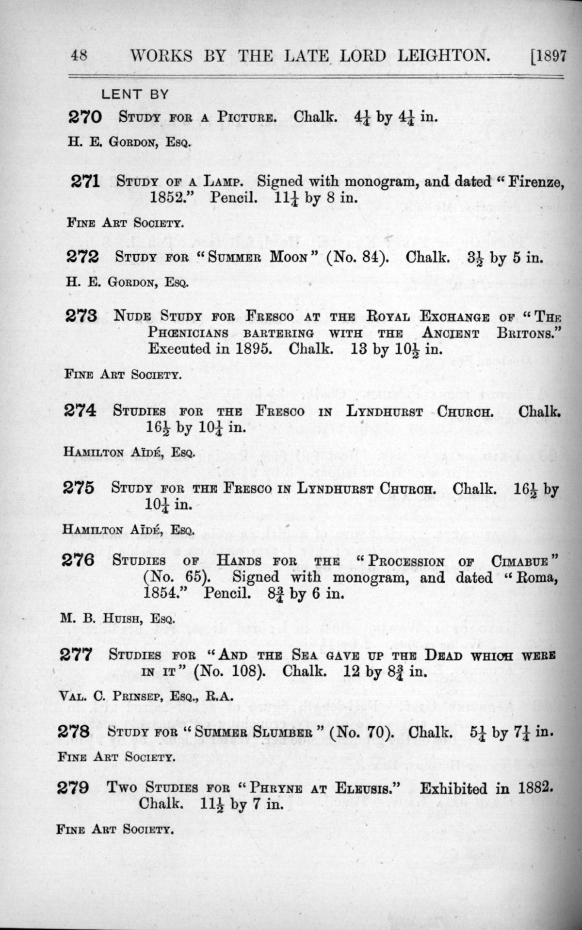 Page 48 of 1897 - Lord Leighton PRA