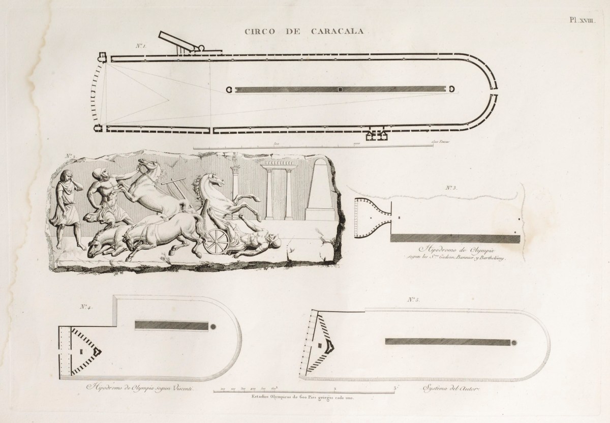 Alexandre Louis Joseph de Laborde Count, Comparison with the hippodrome at Olympia.