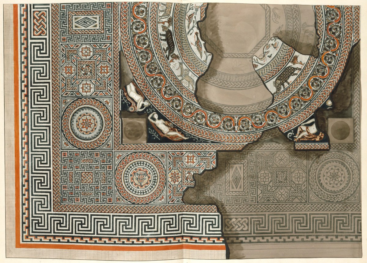 Samuel Lysons, Fragment of the north side of the Great Mosaic
