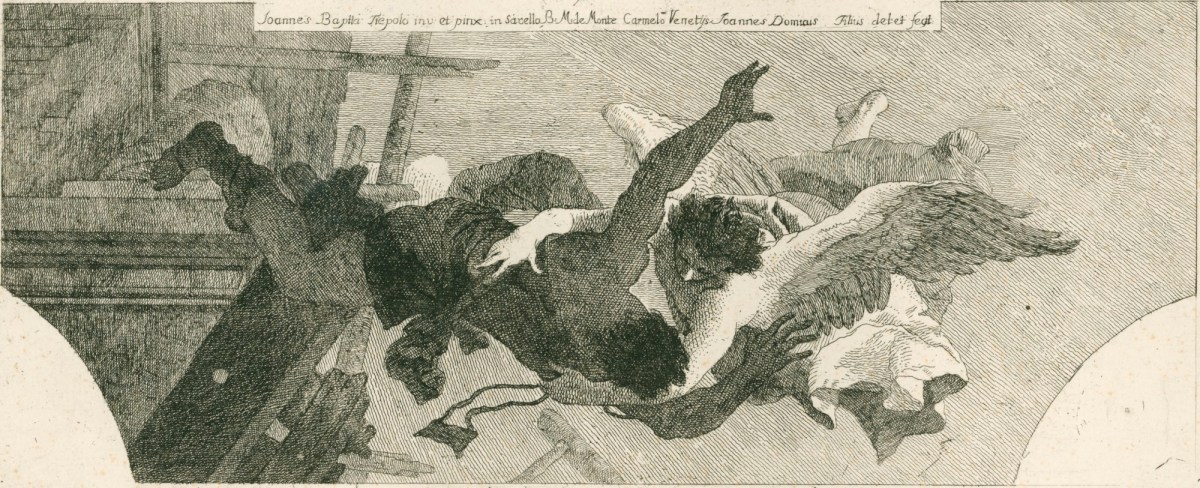 Giandomenico Tiepolo, An artisan saved from death by a scapular