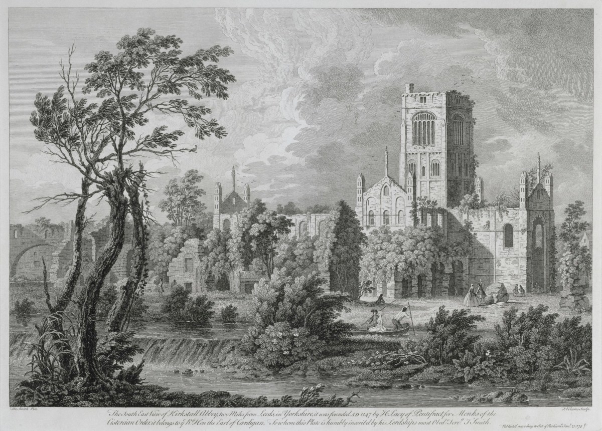 Thomas Smith of Derby, The South East View of Kirkstall Abbey