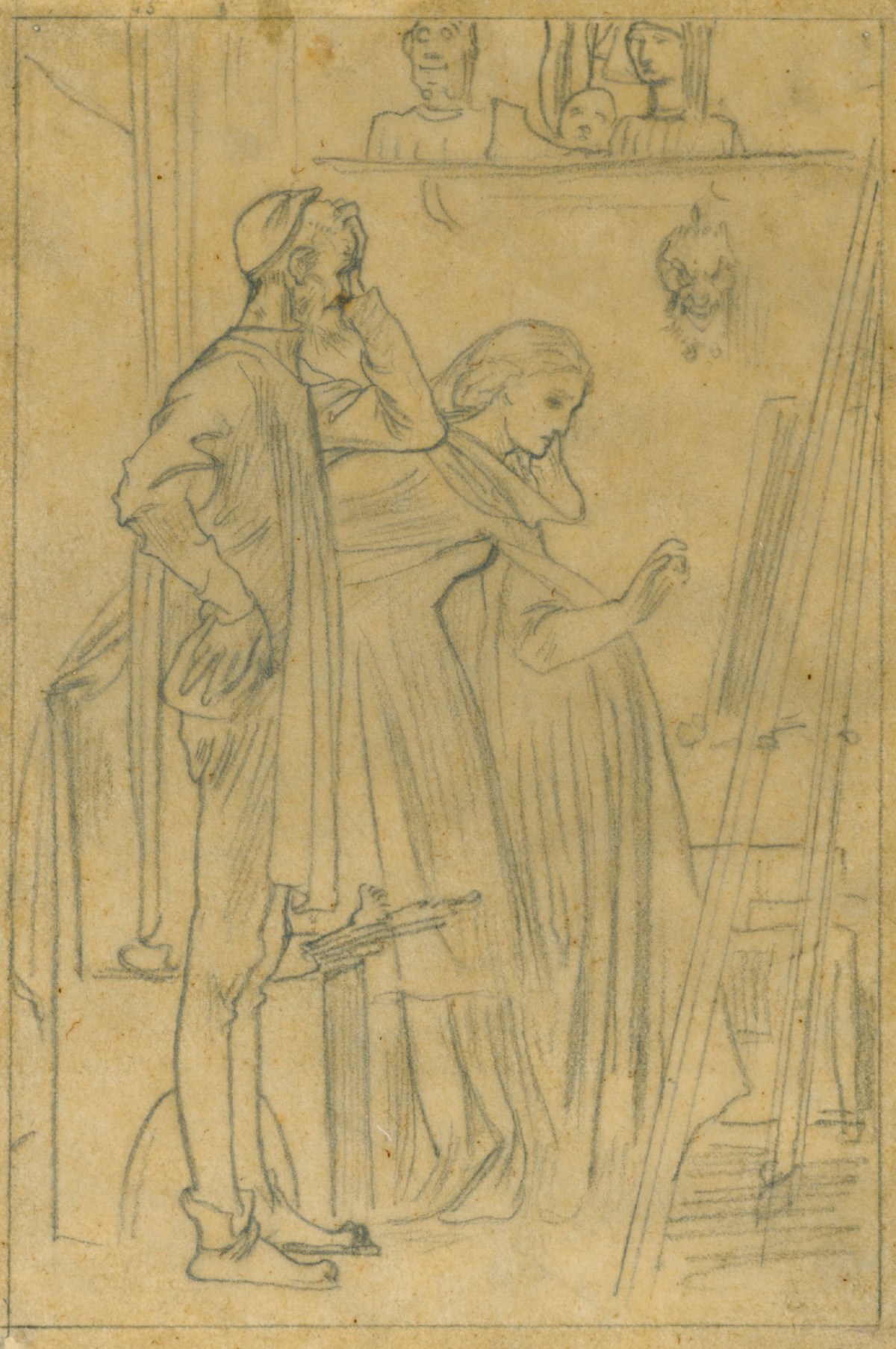 Lord Leighton PRA, Tracing for 'The Painted Record'