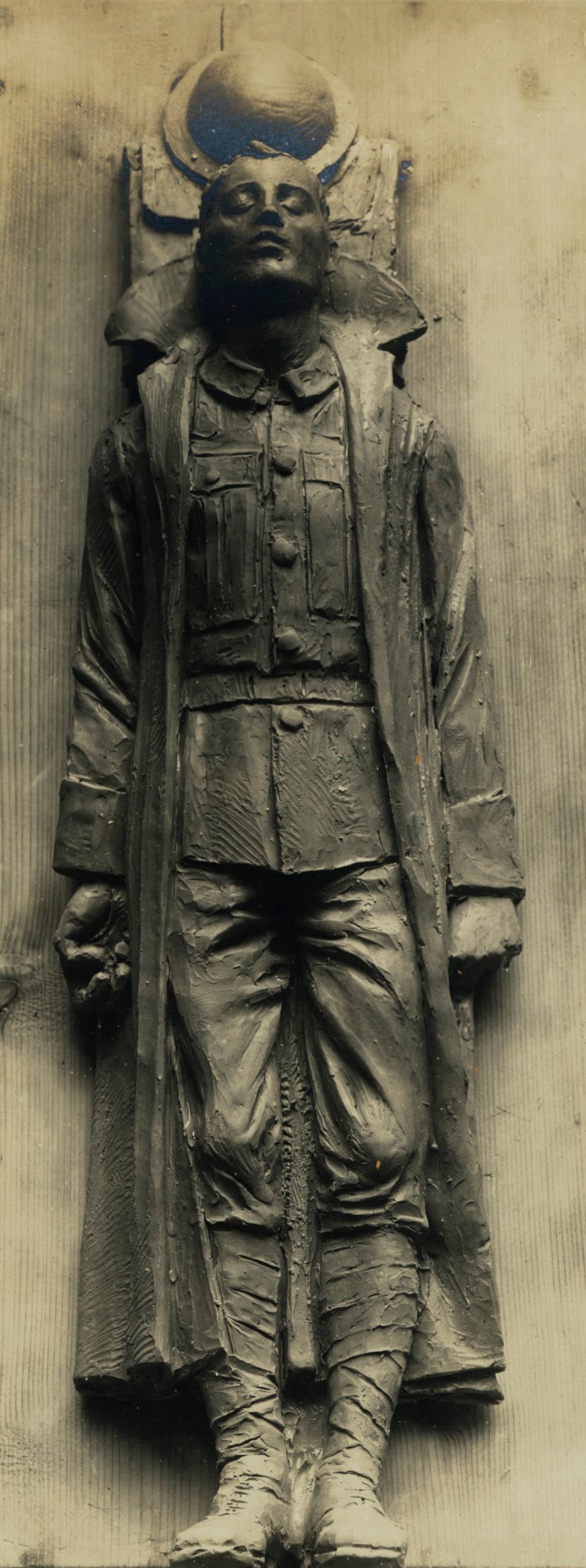 F. Hilaire d'Arcis, Recumbent figure, detail of war memorial, Ditchingham