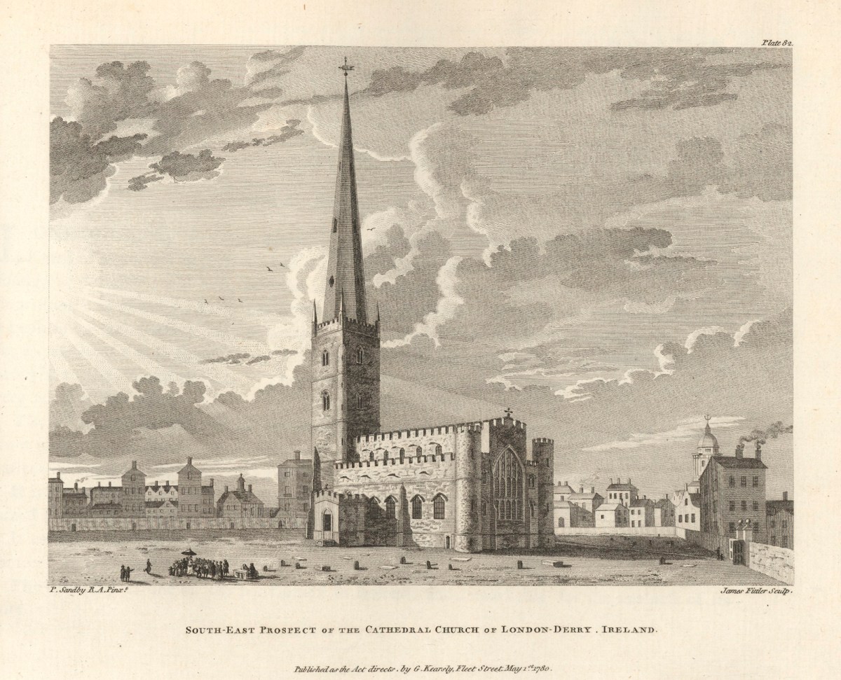 Paul Sandby RA, South-East Prospect of the Cathedral Church of London-Derry, Ireland