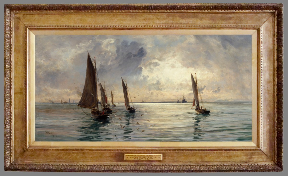 Unknown, Frame for William Lionel Wyllie RA 'The Portsmouth Fishing Fleet: The Breeze Falls Light'