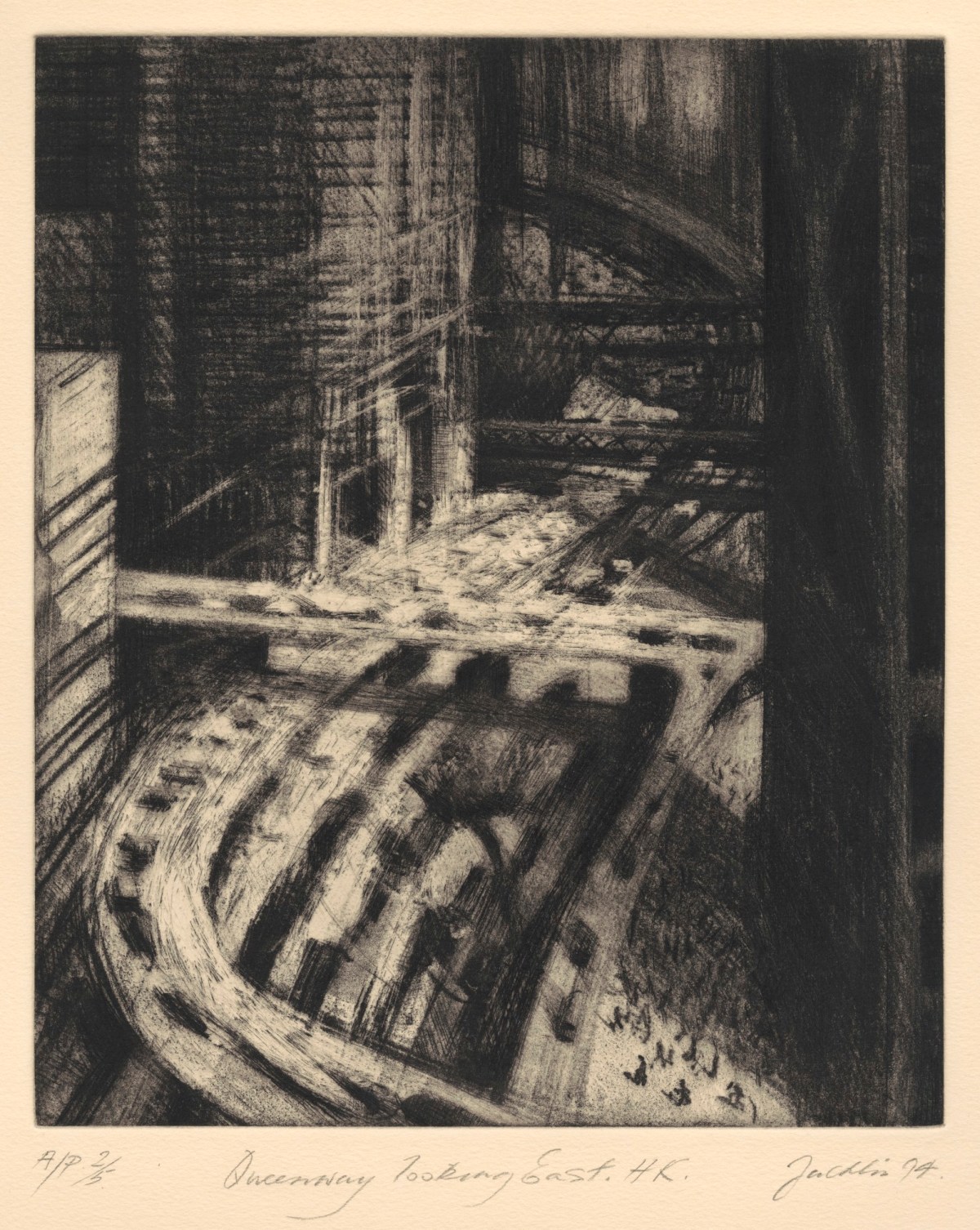 Bill Jacklin RA, Queensway looking East, H. K.