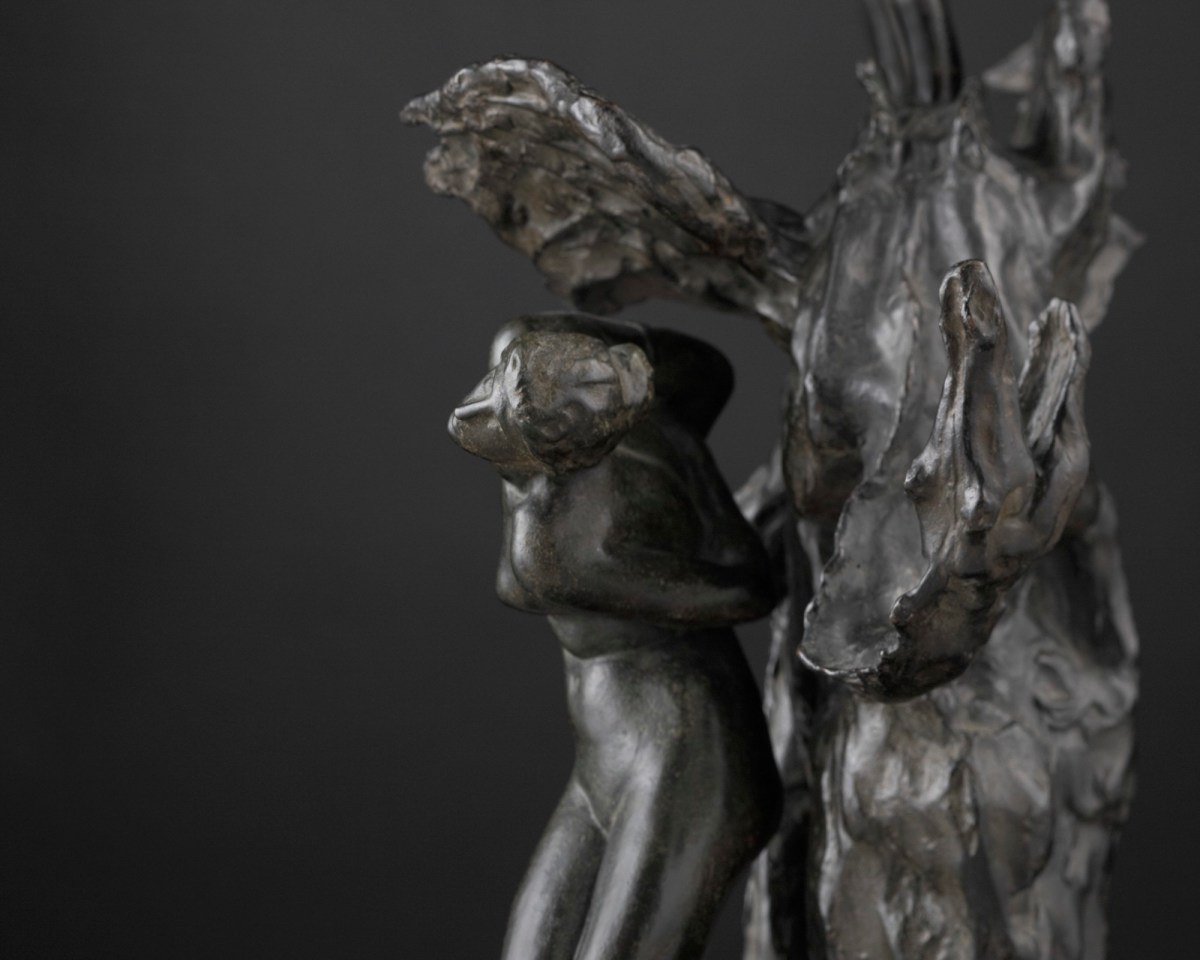 Lord Leighton PRA, Sketch model of Perseus, Pegasus and Andromeda for 'Perseus and Andromeda'