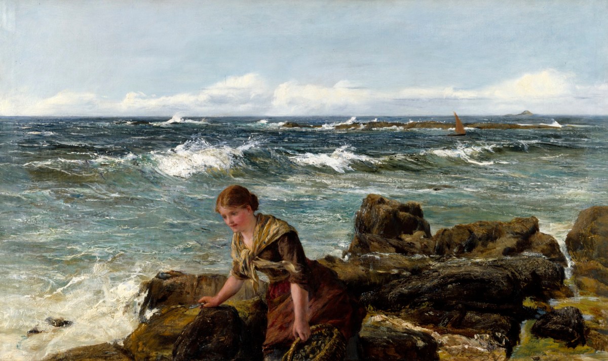 James Clarke Hook RA, Gathering Limpets