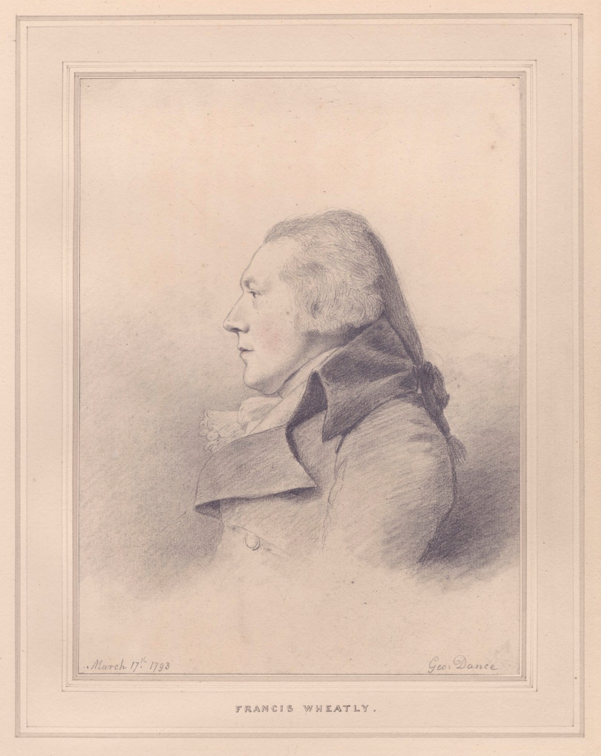 George Dance RA, Portrait of Francis Wheatley, R.A.