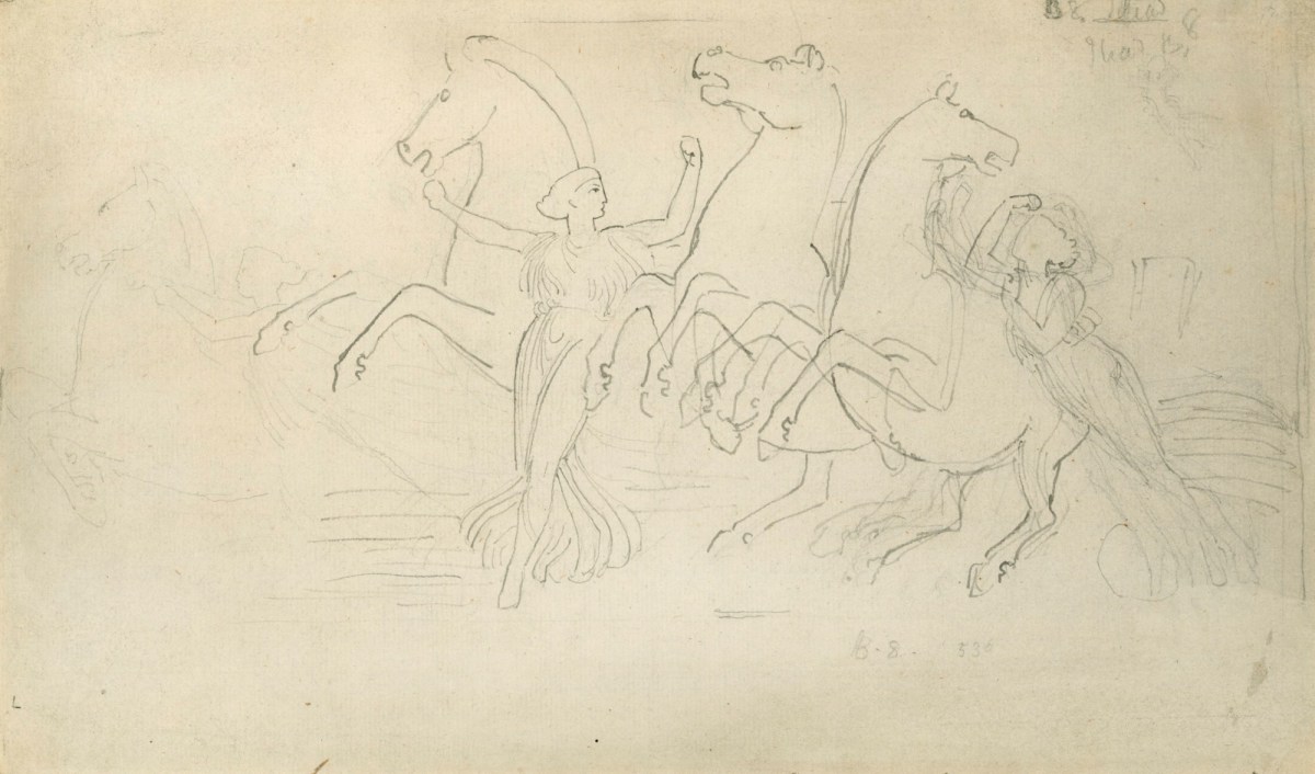 John Flaxman RA, The Hours Taking the Horses from Juno's Car
