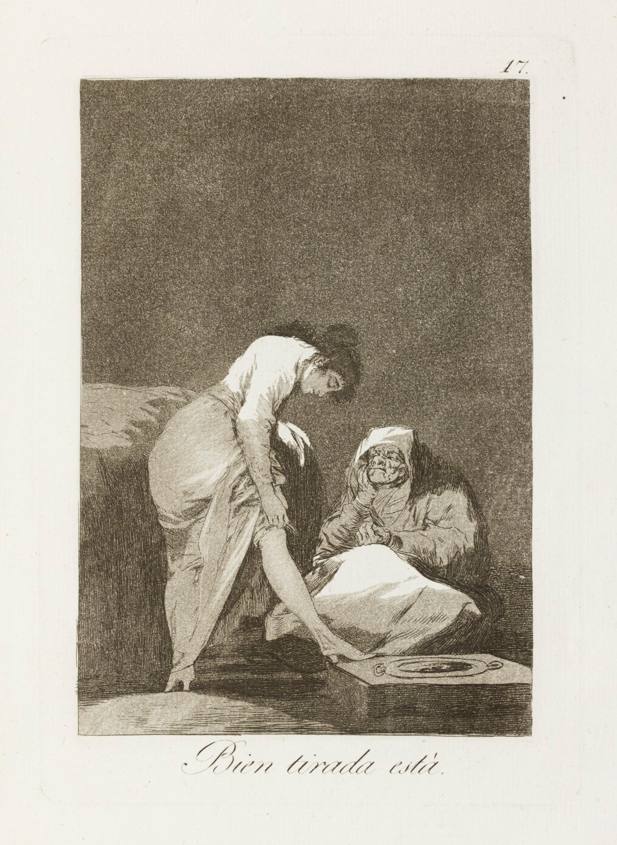 Francisco Goya, 'Bien tirada está.'