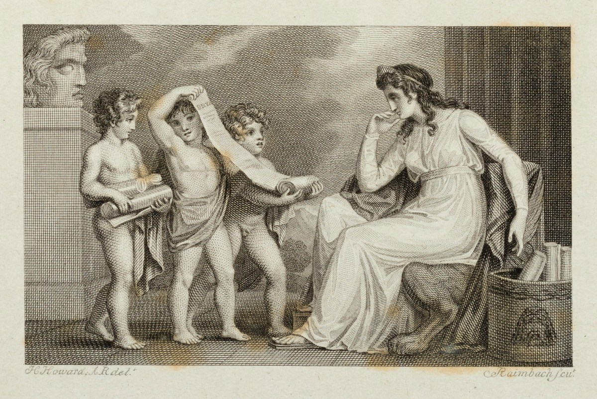 Henry Howard RA, Putti bringing scrolls to Hera