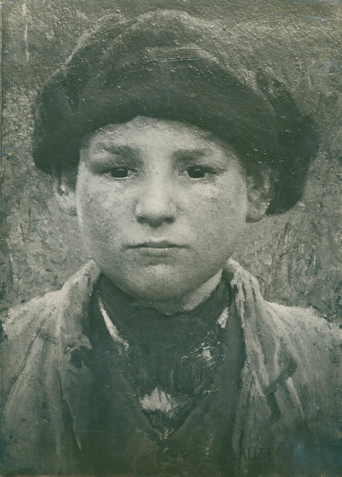 Unidentified photographer, Photograph of George Clausen's 'Farmer's Boy' (Ashmolean Museum, Oxford)