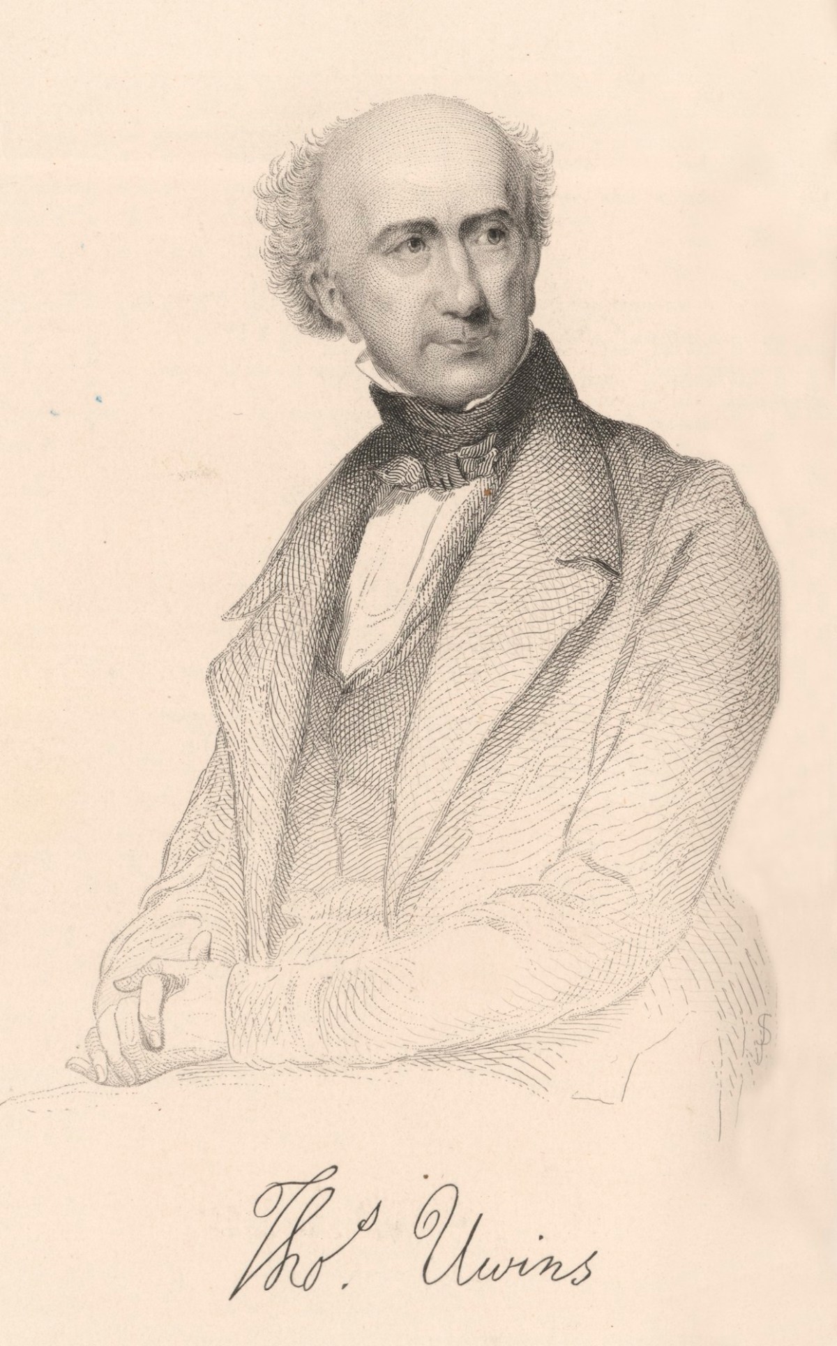 Thomas Henry Illidge, Portrait of Thomas Uwins RA