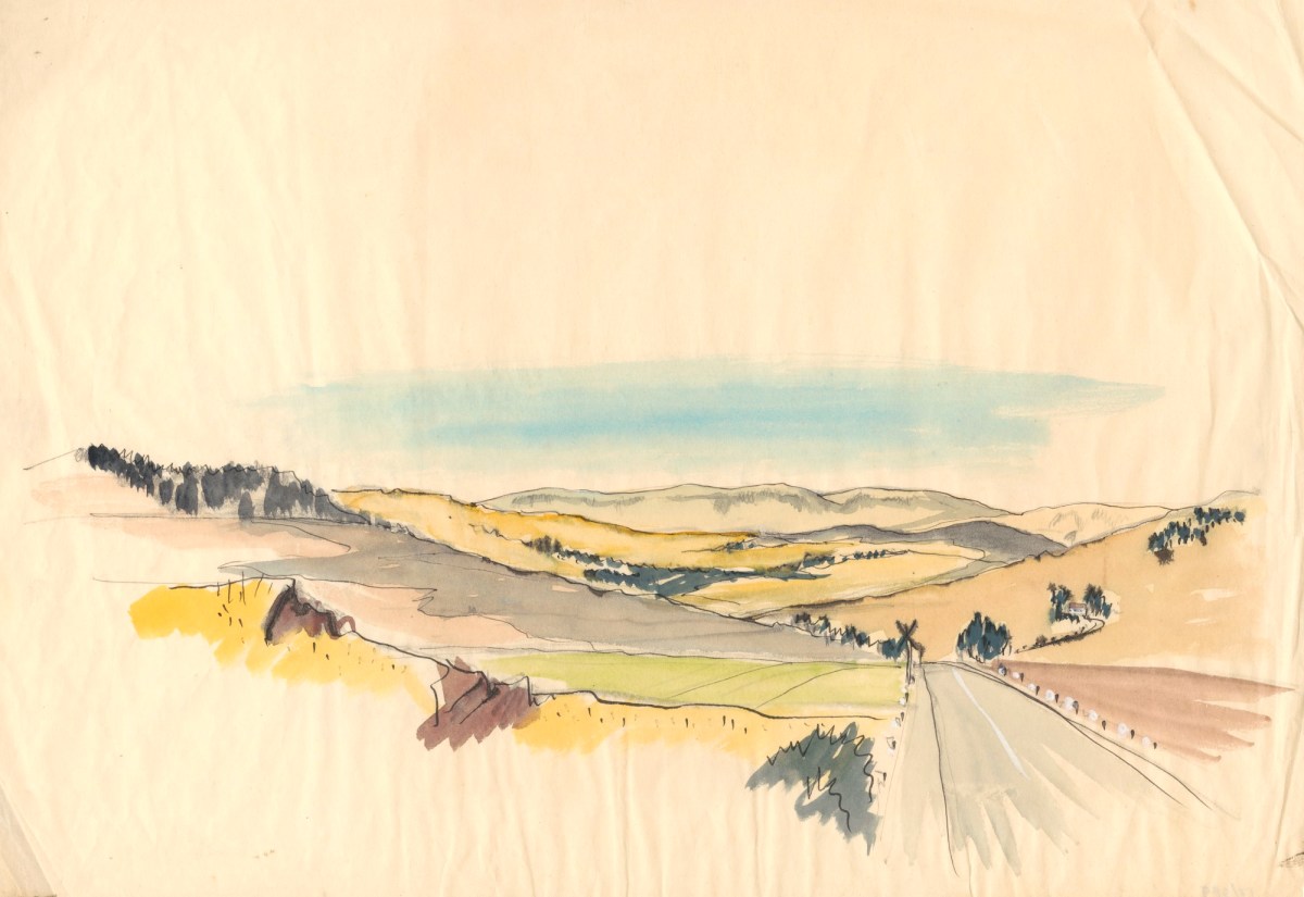 Sir Hugh Casson PRA, Hilly landscape