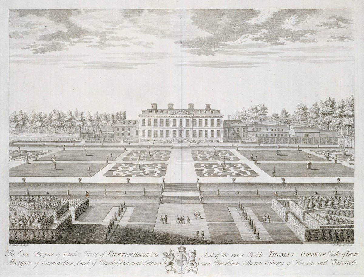 Thomas Badeslade, The East Prospect & Garden Front of Kiveton House
