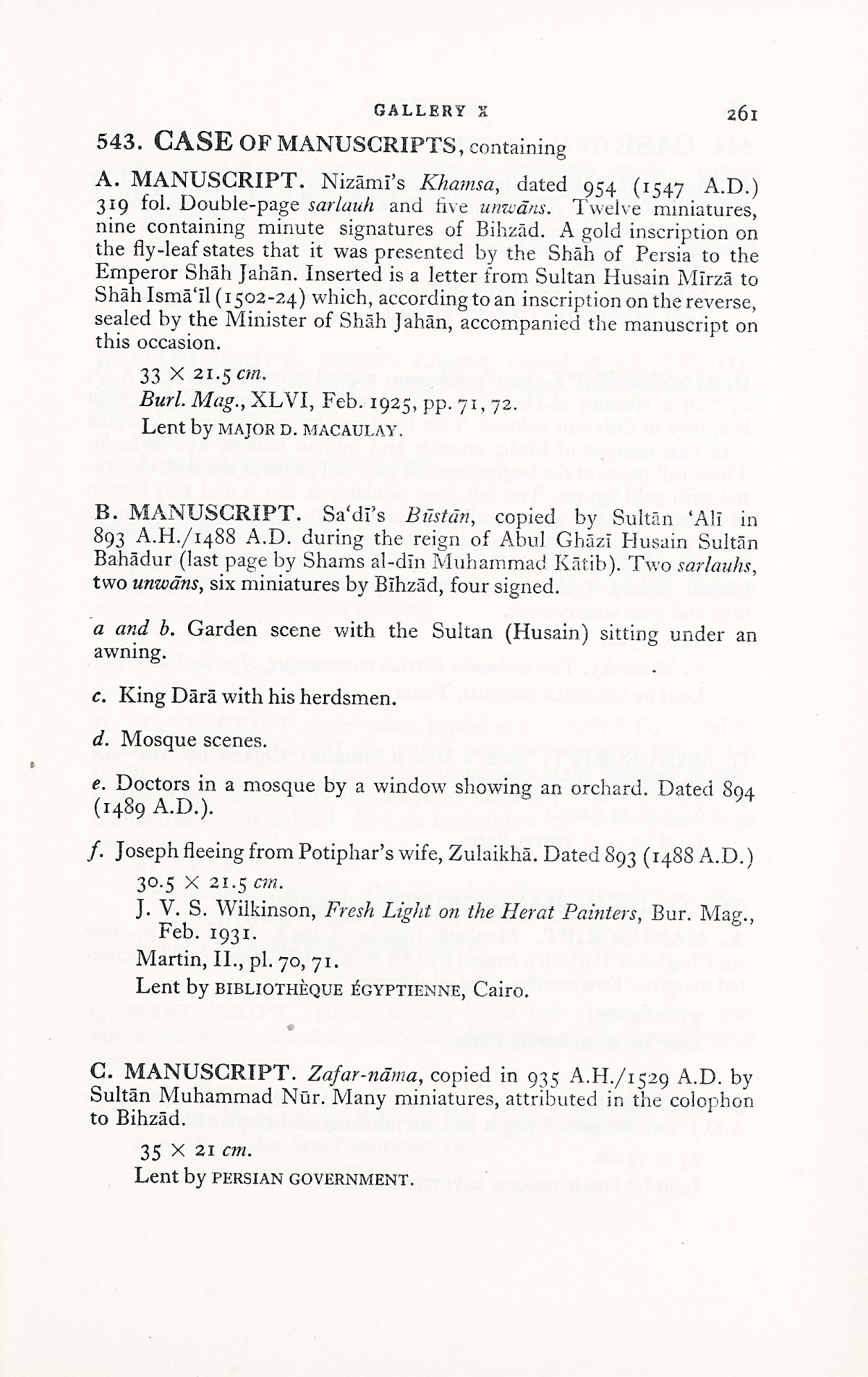 Page 289 of 1931 - International Exhibition of Persian Art