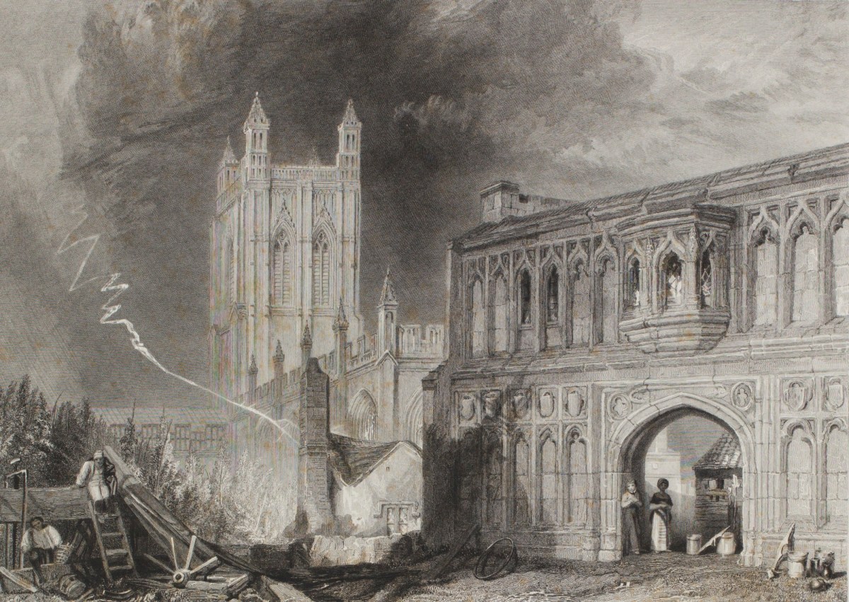 J.M.W. Turner RA, Malvern Abbey and Gate, Worcestershire