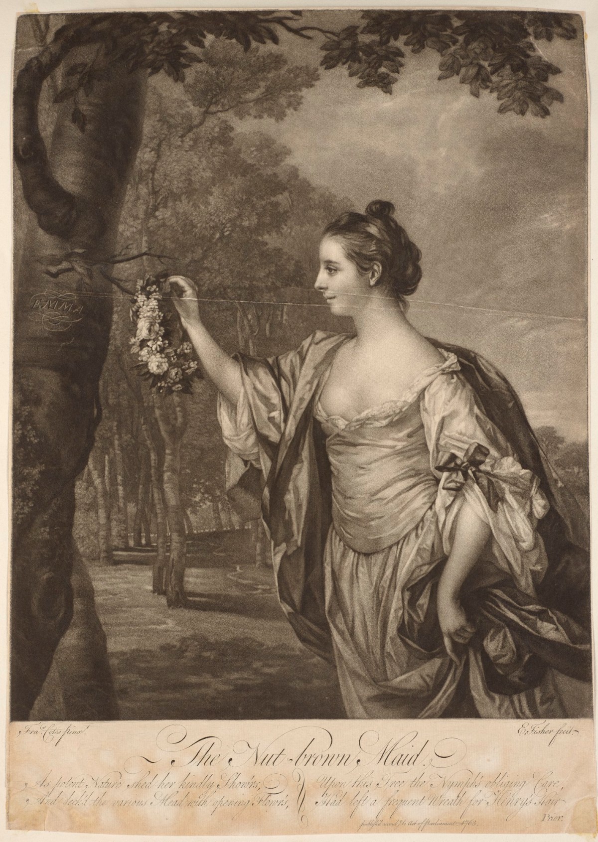 Francis Cotes RA, Anne Sandby as 'The Nut-Brown Maid'
