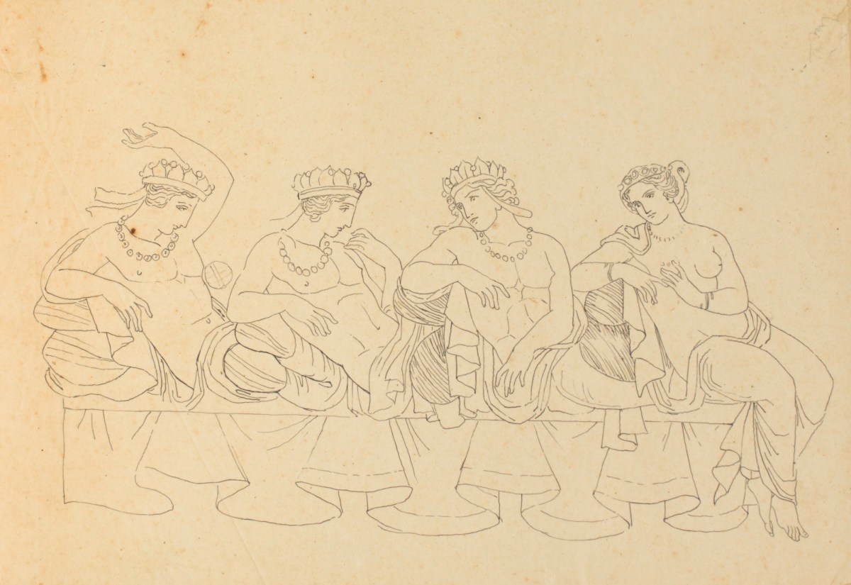 Pietro Santi Bartoli, Plate 94: Dacians running out of the city and askign for clemence