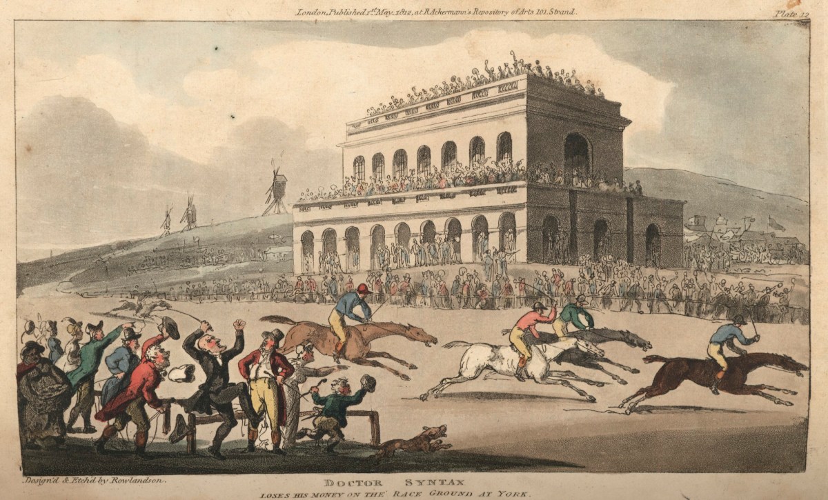 Thomas Rowlandson, Doctor Syntax loses his money on the race-ground at York