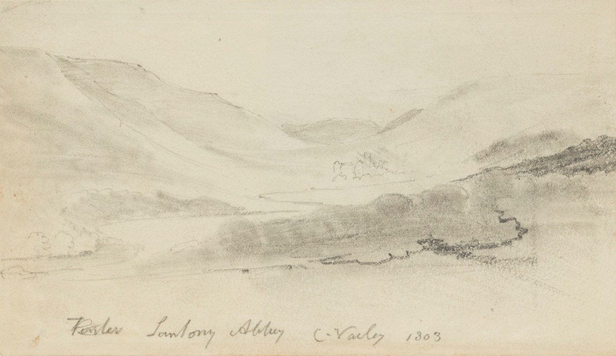 Cornelius Varley, Llantony Abbey, Wales
