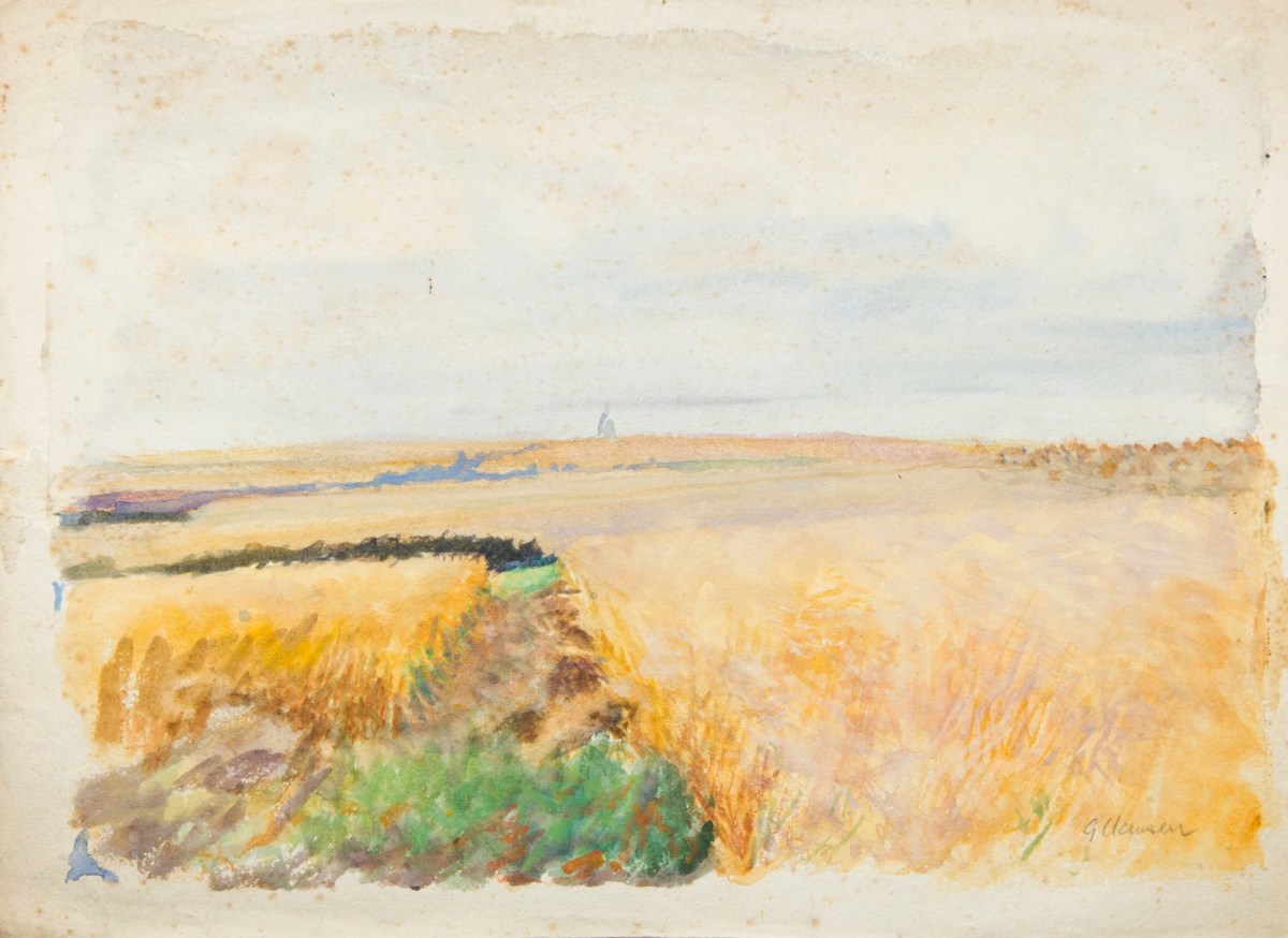 Sir George Clausen RA, Study of cornfields