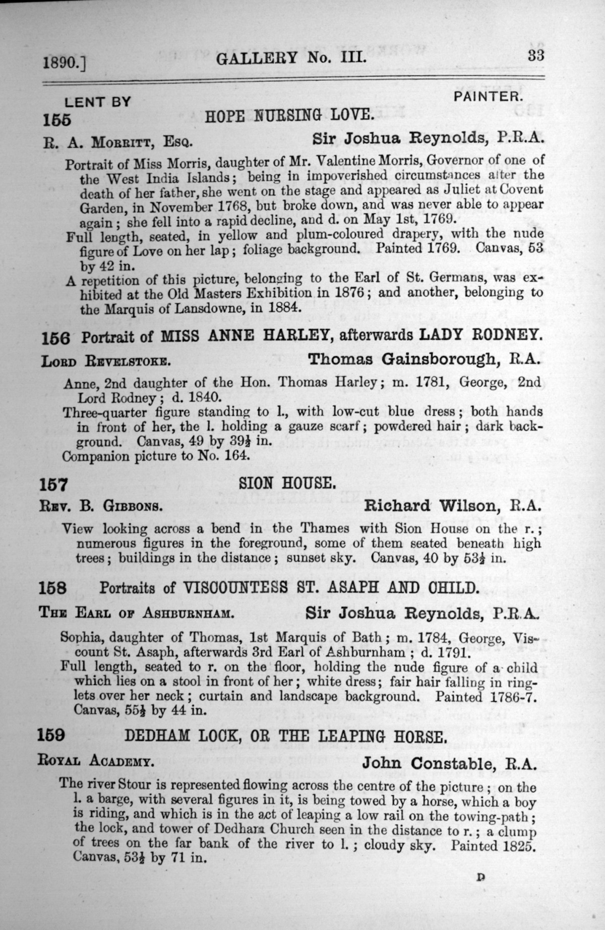 Page 33 of 1890 - Old Masters, deceased masters of the British School, drawings & models by Alfred Stevens