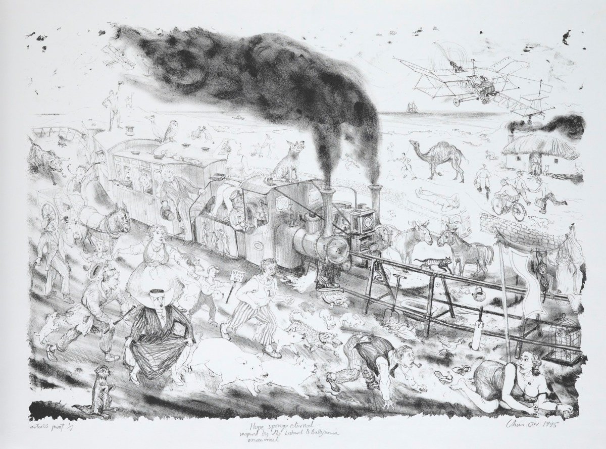Chris Orr RA, Hope springs eternal - inspired by the Listowel & Ballybunion mono-rail