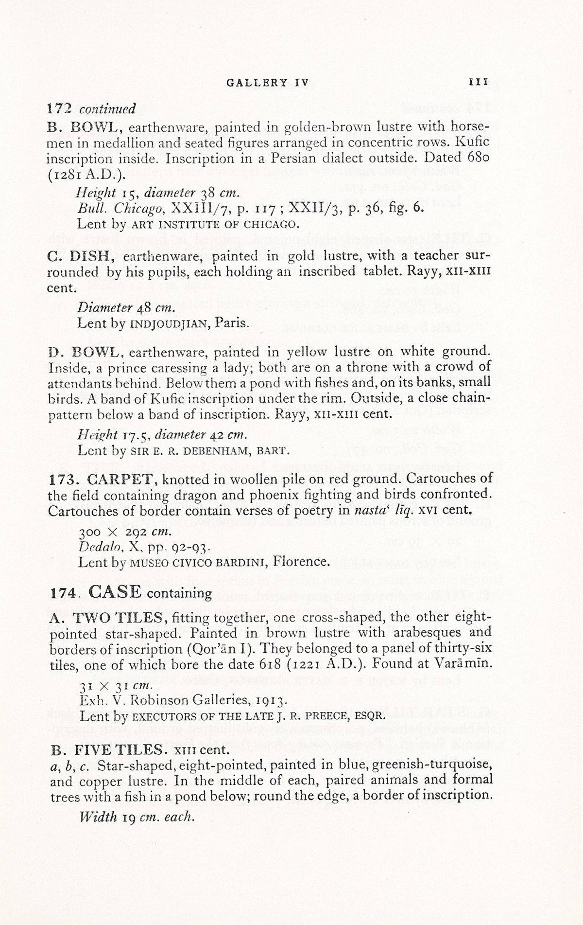 Page 139 of 1931 - International Exhibition of Persian Art