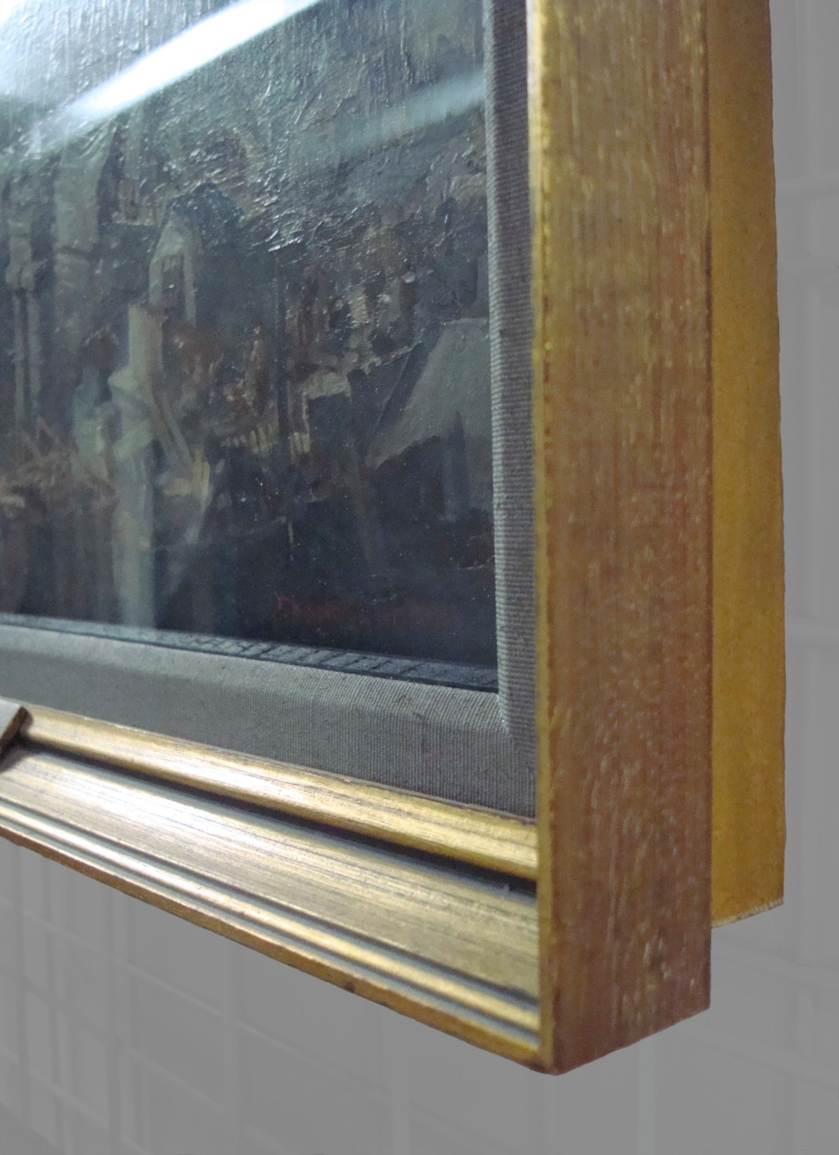 Unknown, Frame for Charles Cundall RA 'Demolition of Waterloo Bridge, 1935'
