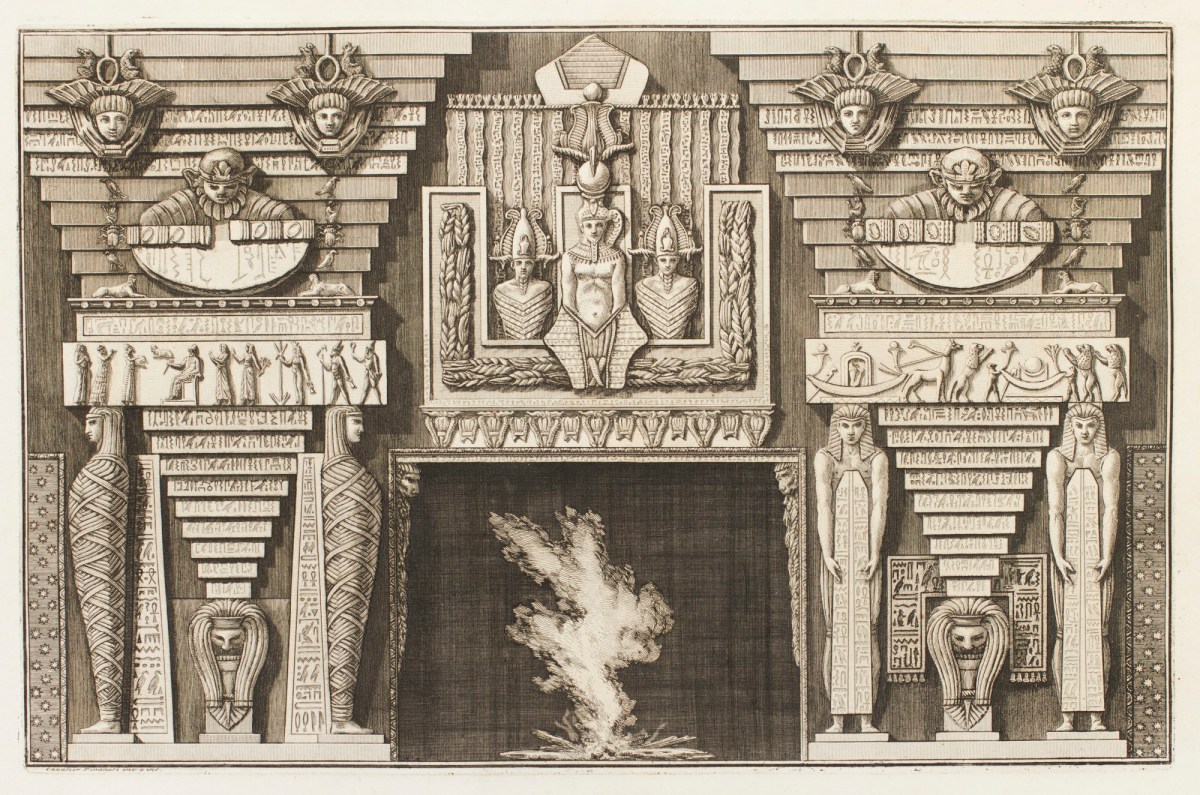 Giovanni Battista Piranesi, Design for a chimneypiece with ornate Egyptian design