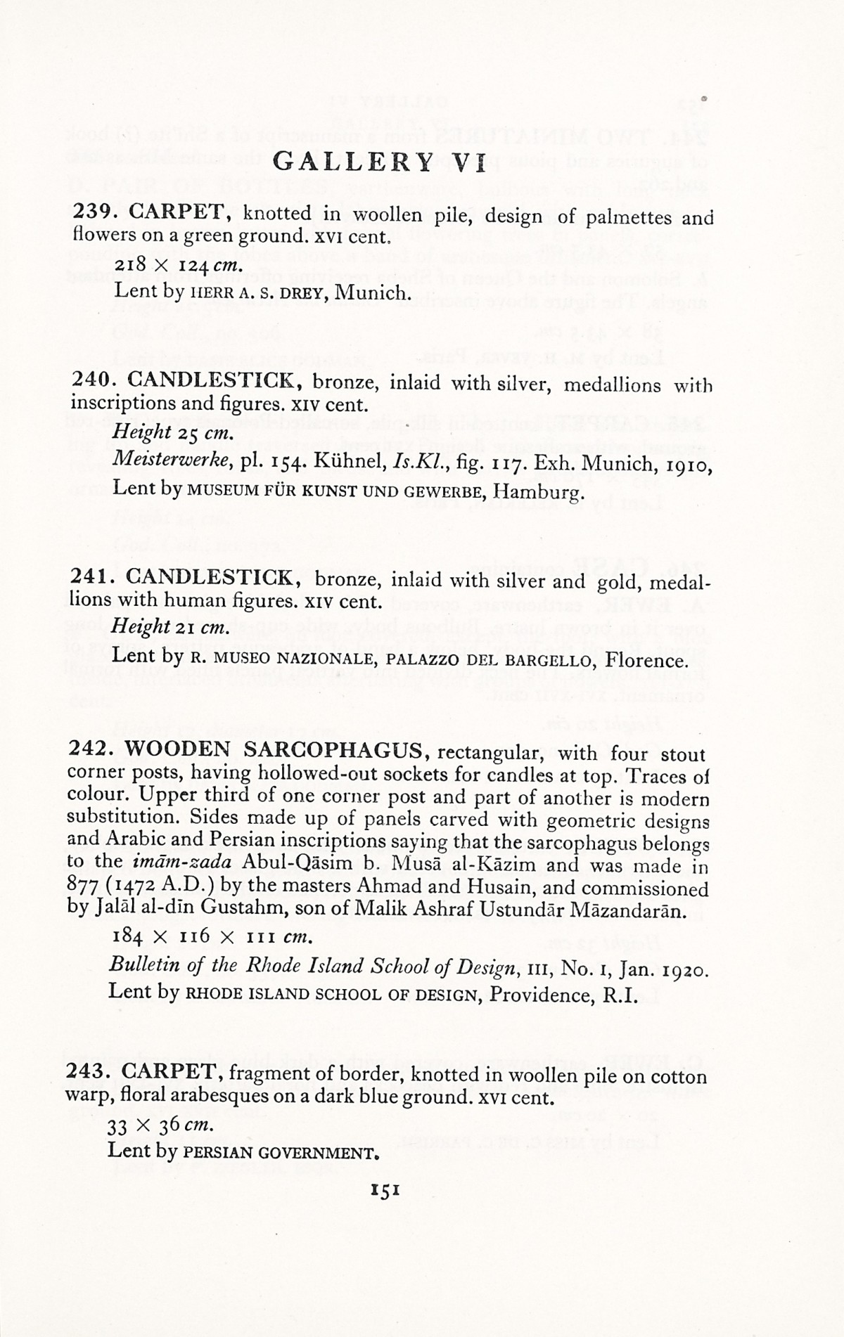 Page 179 of 1931 - International Exhibition of Persian Art