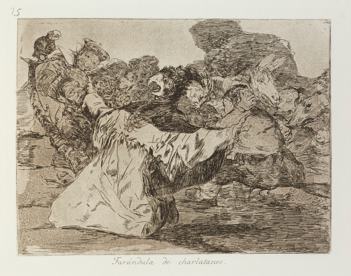 Francisco Goya, 'Farándula de charlatanes.'
