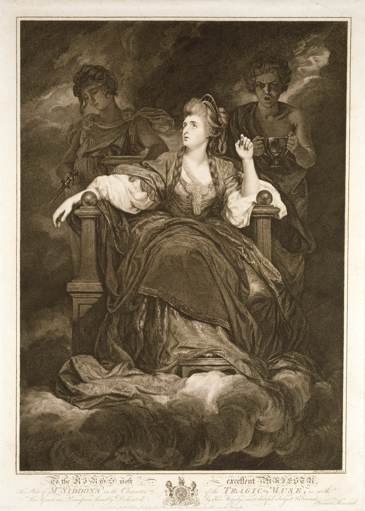 Francis Haward ARA, Mrs. Siddons in the character of the Tragic Muse