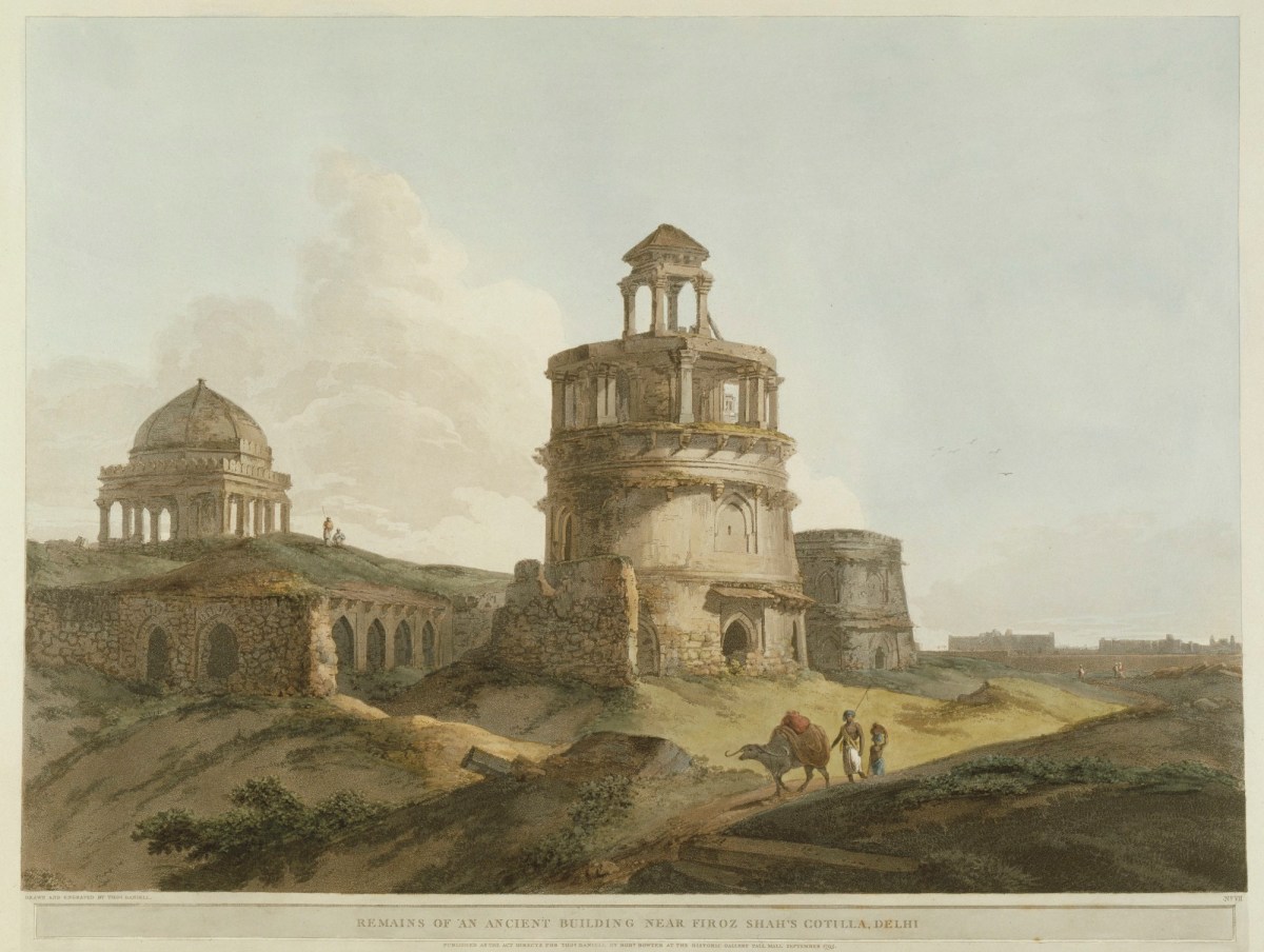 Thomas Daniell RA, Remains of an Ancient Building near Firoz Shah's Cotilla, Delhi