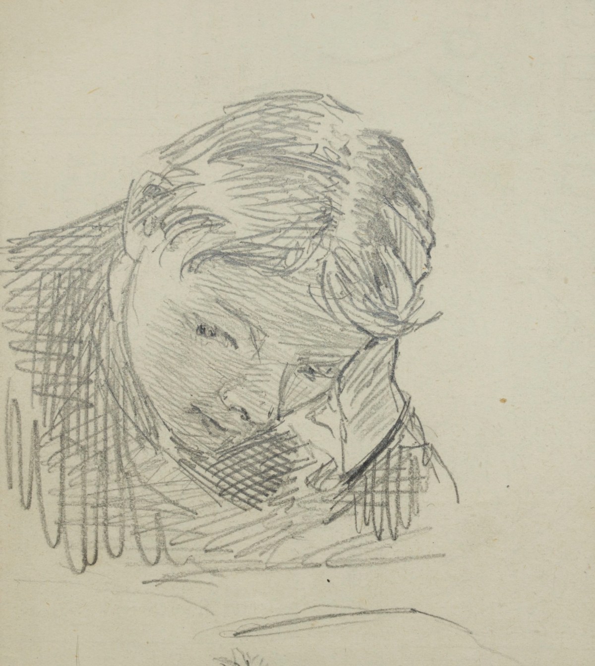 Sketch of a boy's head, looking down | Works of Art | RA Collection ...