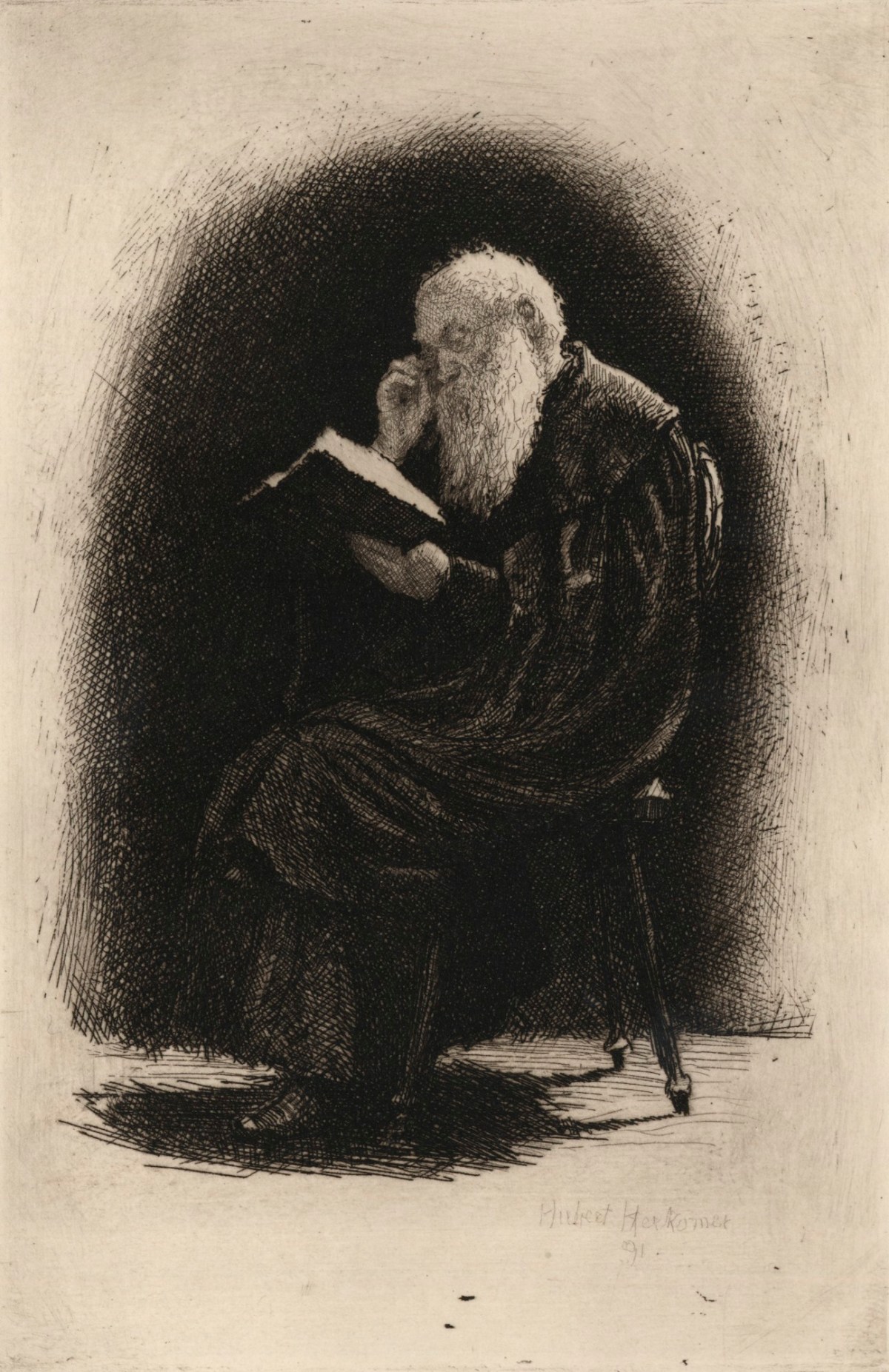 Sir Hubert von Herkomer RA, A Charterhouse Study